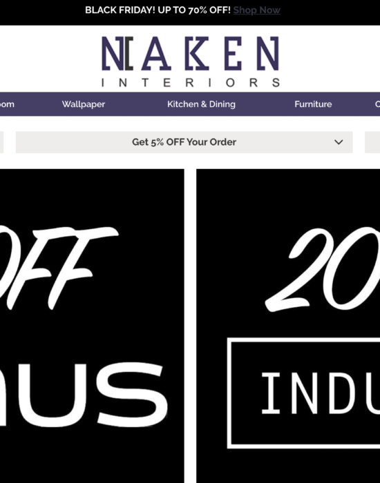 Naken is popular UK web furniture shop created by Vortexora