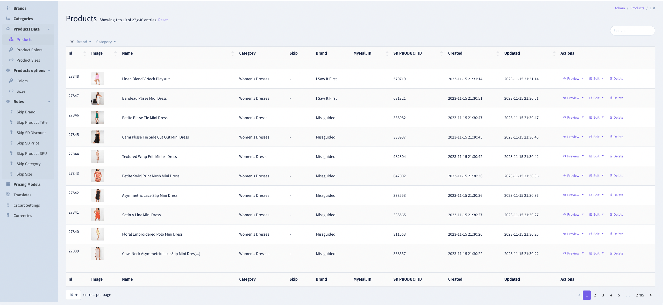 custom web dashboard